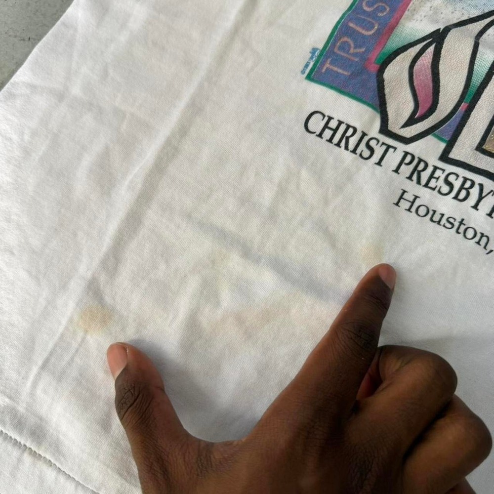 vintage 1993 christ presbyterian church houston texas christian graphic t-shirt - Picture 5 of 8